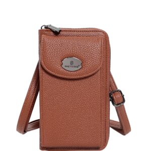 Τσαντάκι χιαστί HJ1005 – Καφέ BAG TO BAG - sukki.gr