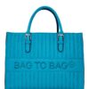 Τσάντα χειρός QR-23917 – Γαλάζιο BAG TO BAG - sukki.gr