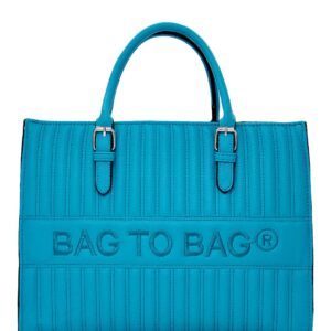Τσάντα χειρός QR-23917 – Γαλάζιο BAG TO BAG - sukki.gr