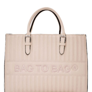 Τσάντα χειρός QR-23917 – Μπέζ BAG TO BAG - sukki.gr