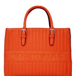 Τσάντα χειρός QR-23917 – Πορτοκαλί BAG TO BAG - sukki.gr
