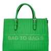 Τσάντα χειρός QR-23917 – Πράσινο BAG TO BAG - sukki.gr