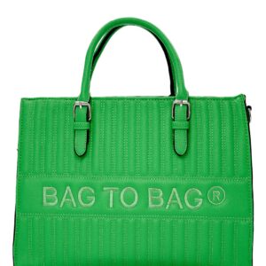 Τσάντα χειρός QR-23917 – Πράσινο BAG TO BAG - sukki.gr