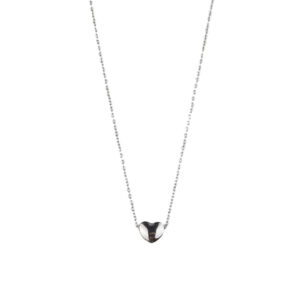 Αλυσίδα λαιμού με καρδιά DJ-090 – Ασημί BAG TO BAG - sukki.gr