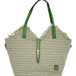 Ψάθινη τσάντα ώμου BY-31402 – Πράσινο BAG TO BAG - sukki.gr