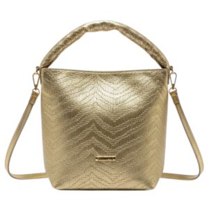 Τσάντα χειρός 10666 – Χρυσό BAG TO BAG - sukki.gr