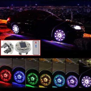 Διακοσμητικά φωτιστικά τροχών 4τμχ XF369 - Car wheel lights - sukki.gr