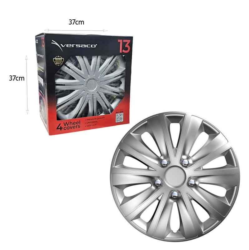 Versaco Σετ Τάσια Αυτοκινήτου 4τμχ 13" Ασημί - Wheel Covers - Image 3