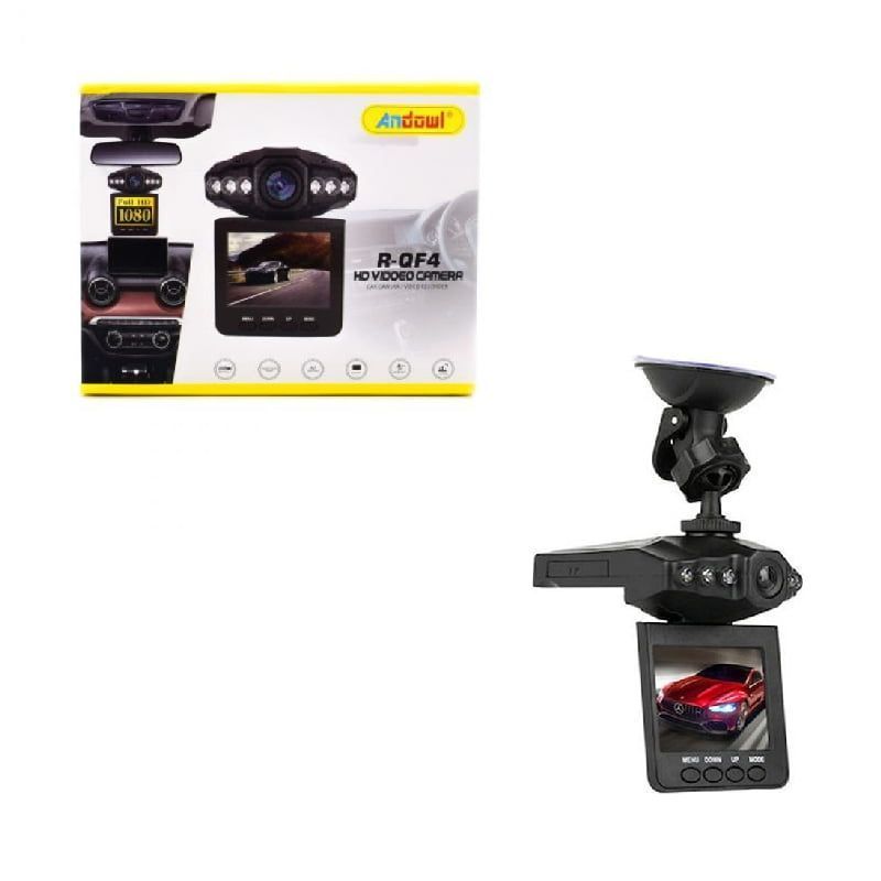 Andowl R-QF4 Κάμερα DVR Αυτοκινήτου με Οθόνη 2.4" για Παρμπρίζ με Βεντούζα - HD Video camera - sukki.gr