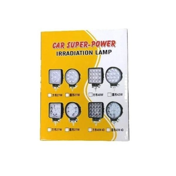 Προβολέας Τετράγωνος για Αυτοκίνητο 16 Led 48W 3cm – Car Super-Power Square - Image 3