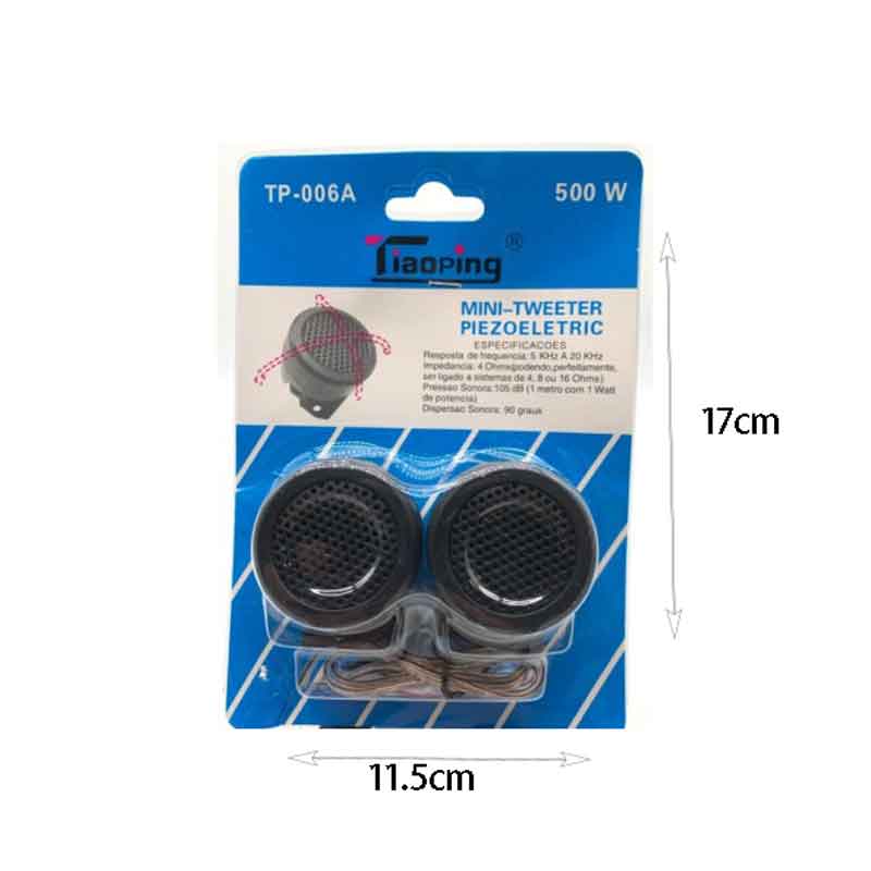 Tiaoping Σετ Tweeter Ηχεία Αυτοκινήτου 500W TP-006A – Μαύρο 2τμχ - Car speakers - Image 2