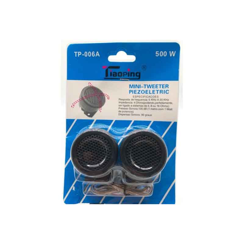 Tiaoping Σετ Tweeter Ηχεία Αυτοκινήτου 500W TP-006A – Μαύρο 2τμχ - Car speakers - sukki.gr
