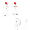 Wisdomup Φορτιστής Κινητού USB-C και USB με Καλώδιο Type-C σε Type-C 20W OCD-31T - Fast Charger with Type-C to Type-C Cable - sukki.gr
