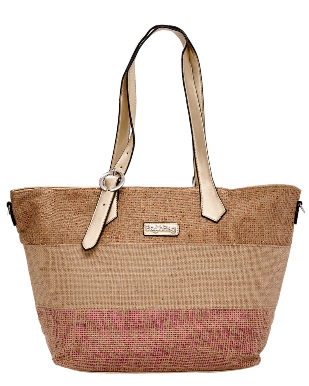 Ψάθινη τσάντα ώμου BY-31404 – Χρυσό BAG TO BAG - sukki.gr