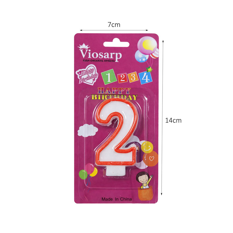 Κερί Γενεθλίων 2 – Birthday Number Candle Happy Birthday - Image 2