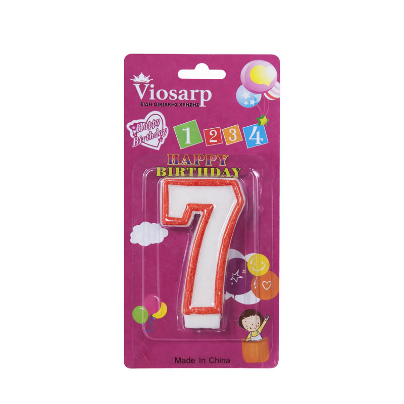 Κερί Γενεθλίων 7 – Birthday Number Candle Happy Birthday - sukki.gr