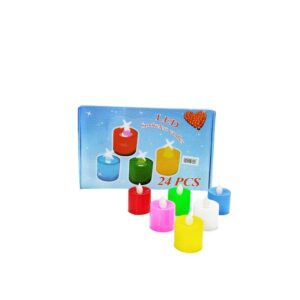 LED Φωτιζόμενα κεράκια 24τμχ. - LED plastic swinging candle - sukki.gr
