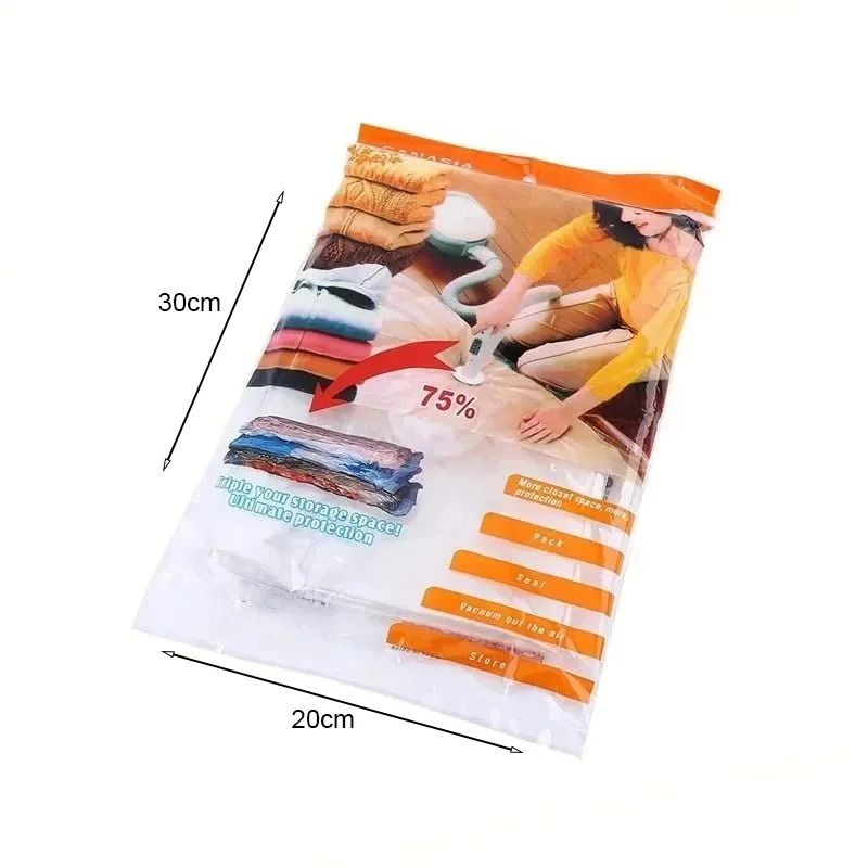 Σακούλα αποθήκευσης ρούχων Vac Bag 60x80cm - Vacuum storage bag - Image 3
