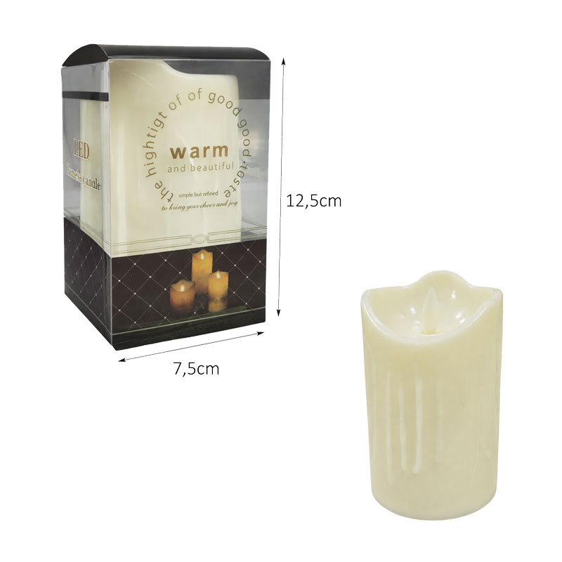LED Κερί Διακοσμητικό Με Θερμό Φως - LED Decorative Candle with Warm Light - Image 2