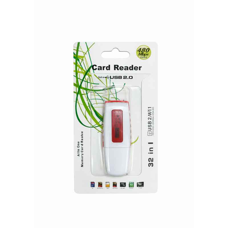 Αναγνώστης Καρτών Μνήμης USB 2.0 32 σε 1 – USB 2.0 Memory Card Reader 32 in 1 - sukki.gr