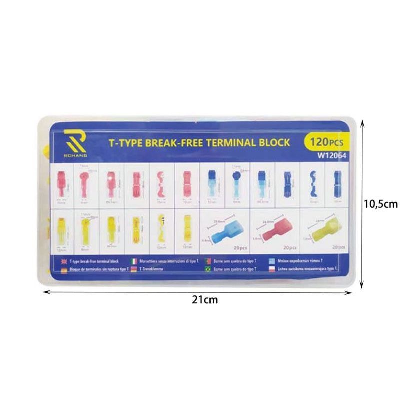 Rchang T-tap σύνδεσμοι καλωδίων 120τεμ. W12064 - Rchang T-tap wire connectors - Image 2