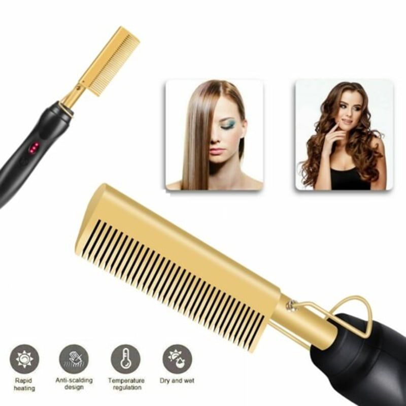 Ηλεκτρική Χτένα Μαλλιών και Γενιών - Hair Press Comb - Image 2