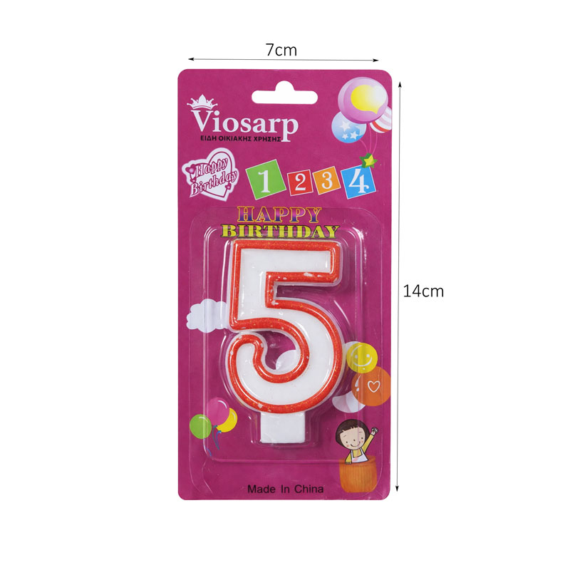 Κερί Γενεθλίων 5 – Birthday Number Candle Happy Birthday - Image 2