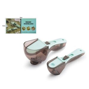 Ρυθμιζόμενη μεζούρα κουτάλι - Adjustable measuring spoon - sukki.gr