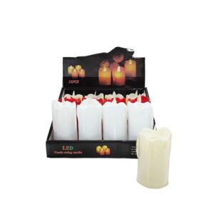 LED φωτιζόμενα κεράκια 10εκ. 12τμχ  - LED swing candle - sukki.gr
