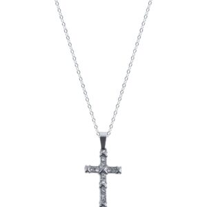 Αλυσίδα λαιμού με σταυρό YZQ-XL0015 – Ασημί BAG TO BAG - sukki.gr