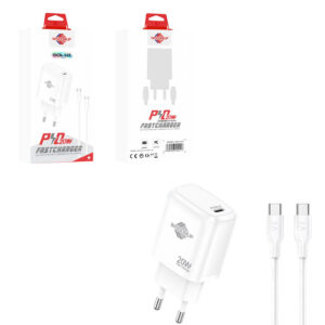 Wisdomup Φορτιστής Κινητού USB-C με Καλώδιο Type-C σε Type-C 20W OCD-33T - Fast Charger with Type-C to Type-C Cable - sukki.gr
