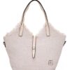 Ψάθινη τσάντα ώμου BY-31402 – Ασπρο BAG TO BAG - sukki.gr