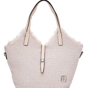 Ψάθινη τσάντα ώμου BY-31402 – Ασπρο BAG TO BAG - sukki.gr