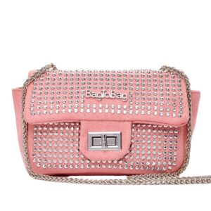 Τσάντα ώμου με αλυσίδα 21966 – Ρόζ BAG TO BAG - sukki.gr