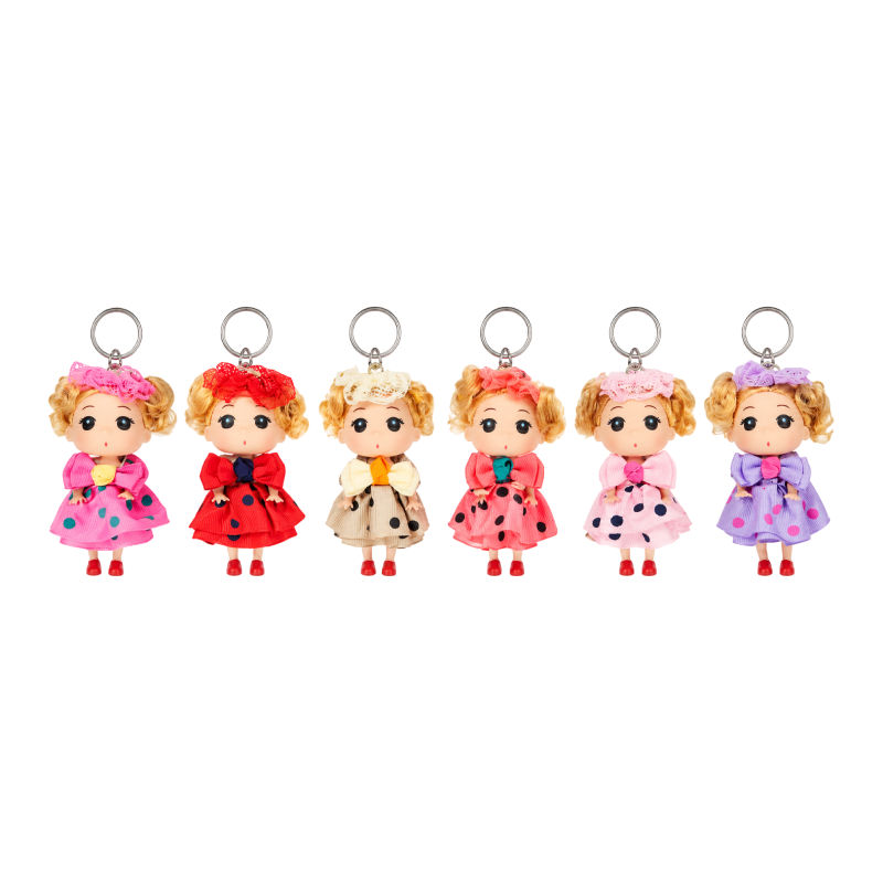 Μπρελόκ Κούκλα με Φιόγκο 15cm – Doll Keychain - sukki.gr