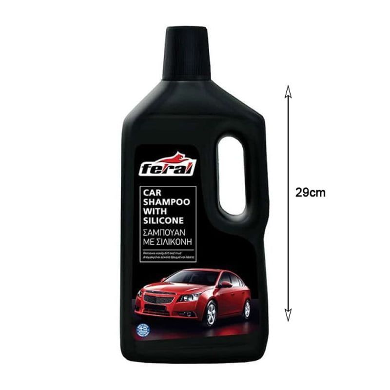 Σαμπουάν Αυτοκινήτου Με Σιλικόνη Feral 1000ML - Car Sampoo With Silicone - Image 2