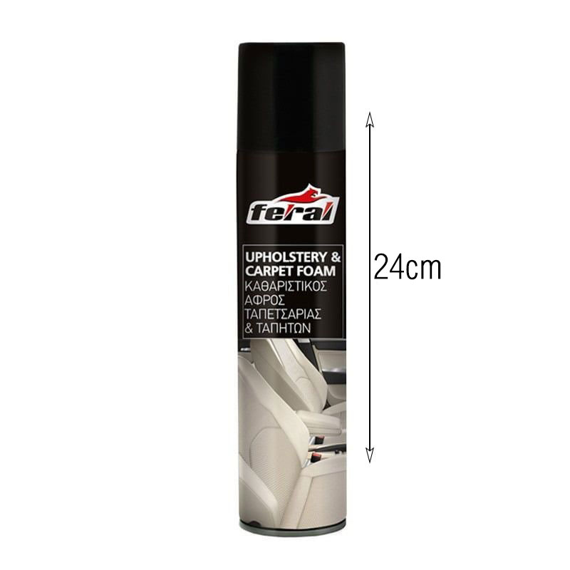 Καθαριστικός Αφρός Ταπετσαρίας Feral 500ML - Upholstery & Carpet Foam - Image 3