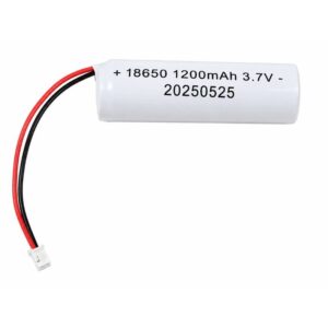 Μπαταρία Λιθίου 18650 3.7V 1200mAh με Καλώδιο & Βύσμα - 18650 3.7V 1200mAh Lithium Battery with Cable & Connector