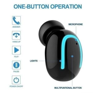 Andowl bluetooth ακουστικό με φόρτιστή ηλίου Q-B02 - Andowl super mini wireless headset solar charging case Q-B02 - sukki.gr
