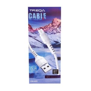 Treqa Καλώδιο κινητού για γρήγορη φόρτιση 1M 3.1A USB Καλώδιο Micro CA-8351 -50°C Freeze proofing - Charging Cable - sukki.gr
