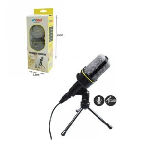 Andowl Μικρόφωνο 3.5mm QY-920 Επιτραπέζιο Φωνής - Microphone condenser - sukki.gr