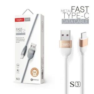 Tranyoo Καλώδιο δεδομένων type-C 5A 1.2m S3-C - Fast charger cable - sukki.gr
