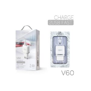 Tranyoo Φορτιστής με καλώδιο micro 2USB V60 2.4A – Charger 2USB Fast - sukki.gr