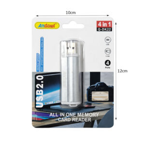 Alternative view of Andowl Αναγνώστης Καρτών Μνήμης USB 2.0 4 σε 1 Q-DK22 - Memory Card Reader