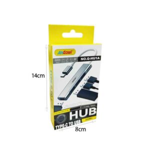 Alternative view of Andowl HUB Type-C σε USB 4 Θύρες - HUB Type-C