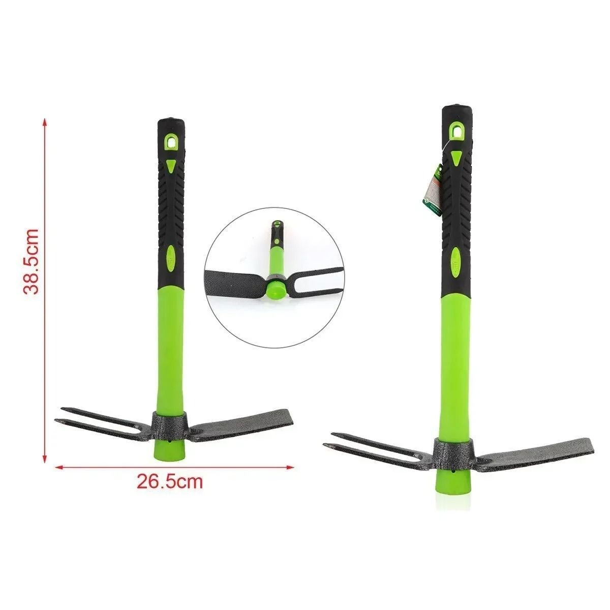KMT Τσάπα-Αξίνα Κήπου Με Λαστιχένια Λαβή 38.5cm - KMT Tools Garden Hoe-Pickaxe With Rubber Handle - sukki.gr