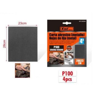 KMT Γυαλόχαρτο Μετάλλου P100 4τμχ 28x23cm - Abrasive paper - sukki.gr