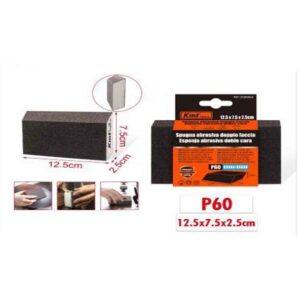 KMT Σφουγγάρι λείανσης P60 12.5x7.5x2.5cm- Double-sided abrasive sponge - sukki.gr