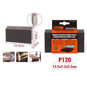 KMT Σφουγγάρι λείανσης P120 12.5x7.5x2.5cm- Double-sided abrasive sponge - sukki.gr