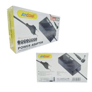 Andowl Universal Τροφοδοτικό Φόρτισης Laptop 60W με 8 Αντάπτορες - Power Adaptor - sukki.gr